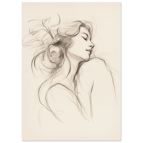 Artfulprints  Abstract - Whispers of her   poster 50x70 cm - vtwonen shop