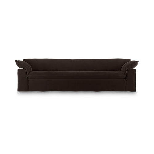 HKLIVING bank Nomad – royal velvet espresso – 305cm - vtwonen shop
