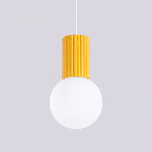 Sollux Lighting Hanglamp HALO 1 geel - 12x12x120cm