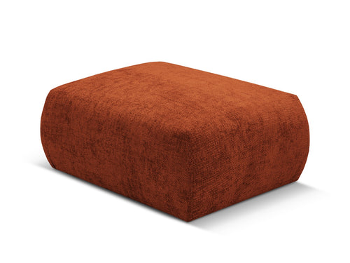 Cosmopolitan Design Poef Matera chenille, terracotta - 68x86x40cm