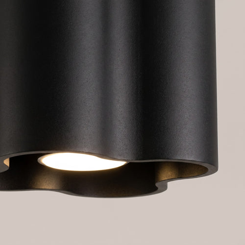 Sollux Lighting Plafondlamp OVIO 1 zwart GU10 - 12x12x10cm