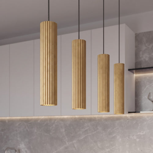 Sollux Lighting Hanglamp KARBON 4L goud - 81x5x120cm