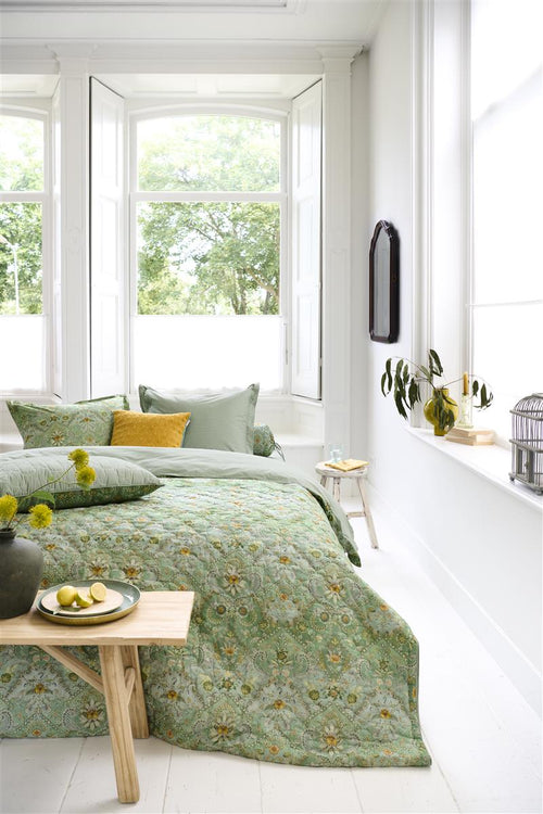 Pip Studio sprei Saluti Piccoli Quilt - 180x260 cm - groen - vtwonen shop