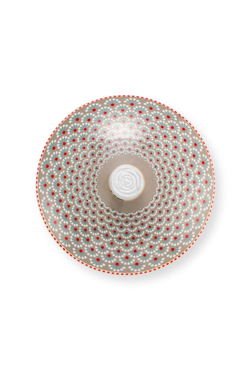 Pip Studio Voorraadpot - Blooming Tales - Khaki - 14cm