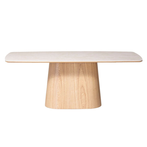 Giga Meubel Eettafel Thomas - Rechthoek Naturel/Keramiek - 200x90x76cm - vtwonen shop