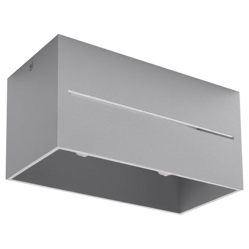 Sollux Lighting Plafondlamp LOBO 2 grijs - 20x10x10cm