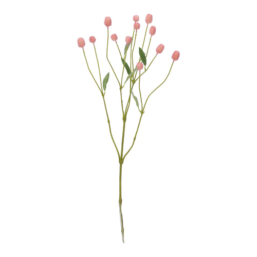 Maxifleur Gomphrena Kunsttak 65cm Roze