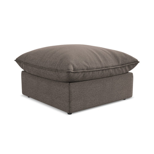 LaMiaSofa Poef Ravenna - bouclé - chocolade - 75x75x45