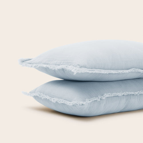 Madura Set van 2 kussenslopen Lou baby blauw 30x40 cm