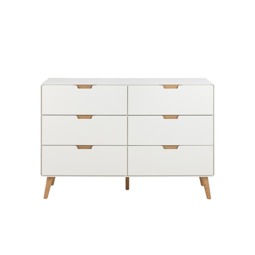 Rebellenclub Kast Caicos - 135 x 40 cm - Wit Met Eiken - vtwonen shop