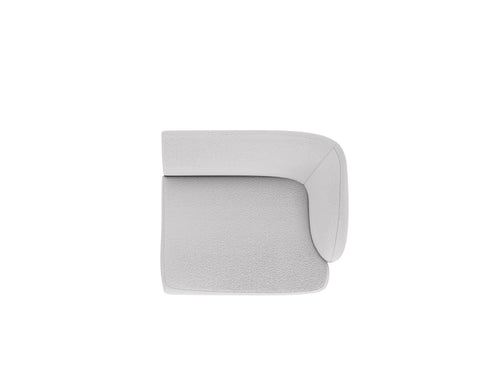Micadoni rechter module Miley boucle lichtgrijs - 90x90x70cm