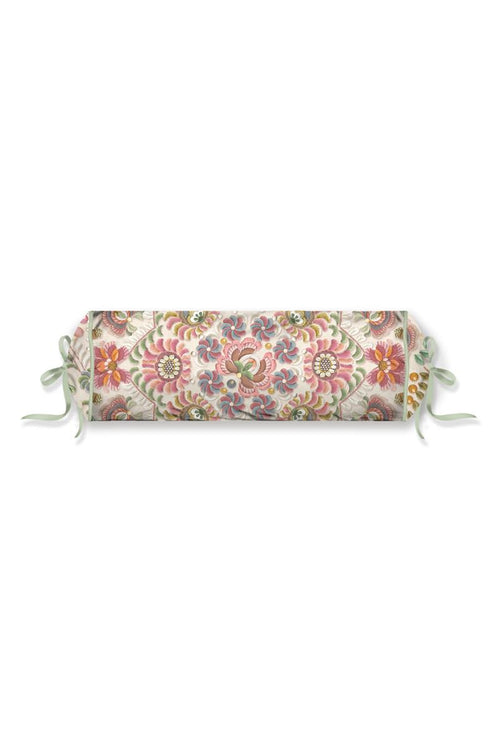 Pip Studio decoratiekussen Il Ricamo Roll - 22x70 cm - gebroken wit