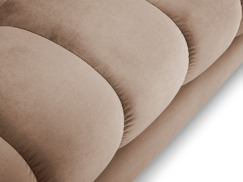 Cosmopolitan Design linker hoekbank Bali 5-zits, flueel, beige - 185x293x75cm