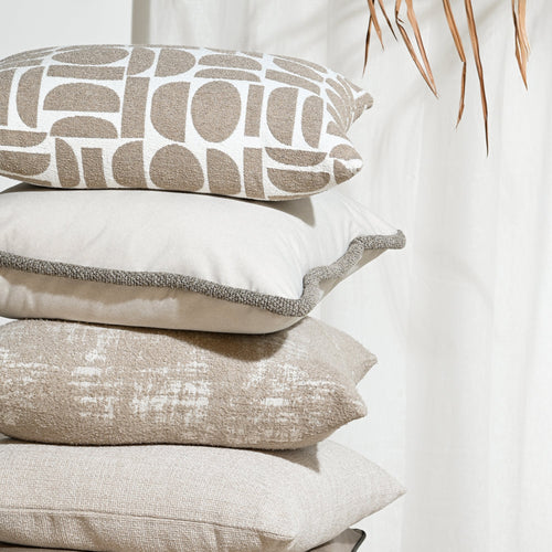 Darcy & Duke sierkussen Mushroom Pop - Beige - 55x55cm
