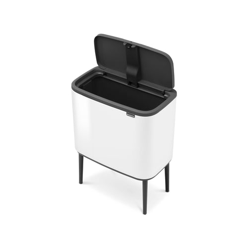 Brabantia Prullenbak Bo Touch Bin - 3x11L - white - vtwonen shop