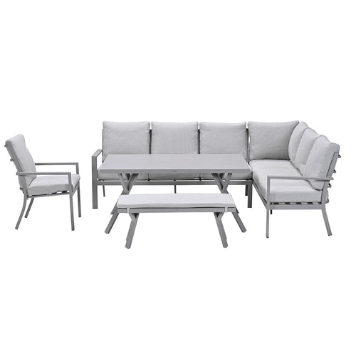 Garden Impressions lounge dining set Senja valley sand - 5-delig - rechts incl stoel - vtwonen shop