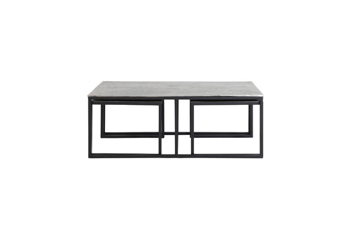 Light & Living salontafel KUMALU - 120x60x45cm - zilver - Set van 3 - vtwonen shop