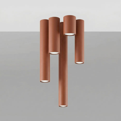 Sollux Lighting Plafondlamp LAGOS 10 rode oker - 6x6x10cm