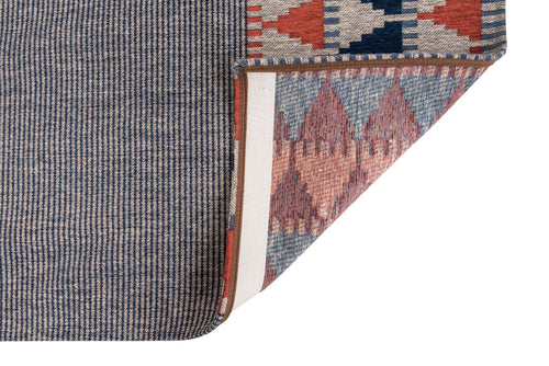 Belavita vloerkleed 8767 Indigo/Tabasco - Multicolor - 140 x 200 cm