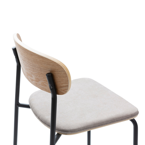 Calicosy - ADRIANA Set van 2 krukken - Grijs - 48x42x66 cm