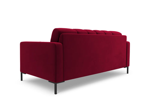 Cosmopolitan Design Bank Bali 2-zits, flueel, rood - 96x152x75cm