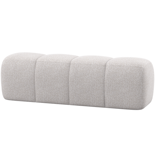 WOOOD eetbankje 164 cm Mojo - Bouclé - Ecru Melange - 49x164x45