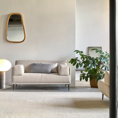 Tikamoon Stoffen 2/3-zitsbank, ecru - Beige - vtwonen shop