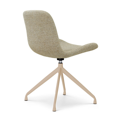 Nolon Nola-Fé draaibare eetkamerstoel taupe melange beige onderstel