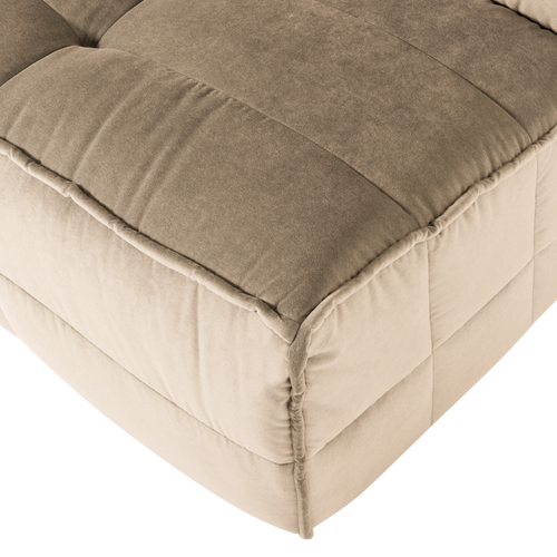 vtwonen 1-zits element Cluster - Velvet - Zacht Beige - 82x105x92