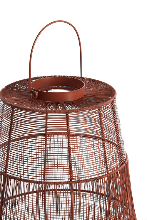 Light & Living windlicht SEZELA - Ø28x38cm - rood