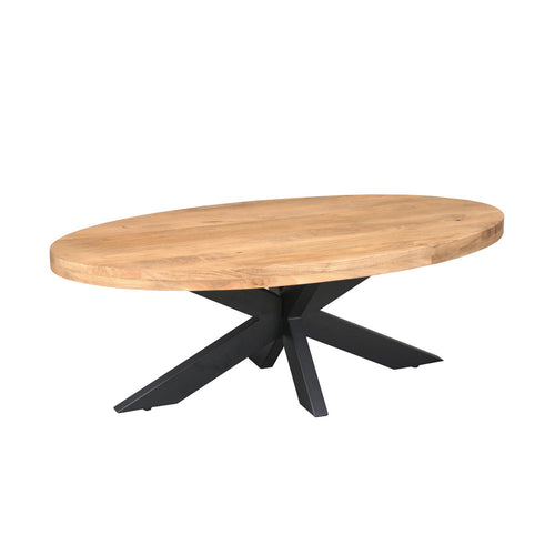 Starfurn Salontafel Dakota - Ovaal Naturel Hout - 130x70x40cm