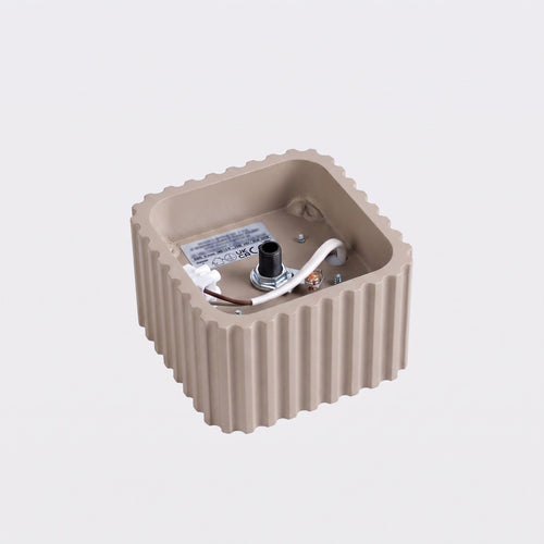 Sollux Lighting Plafondlamp RIFF 1 taupe Gx53 - 10x10x6cm