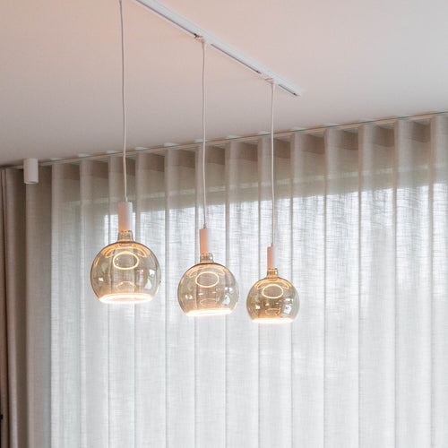 Atmooz hanglamp Freely voor railverlichting - wit - Ø 4 x H 140 cm - E27