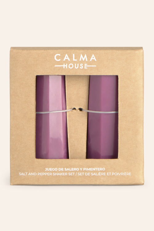 Calma House Zout- en peperstrooier set Mango - Lila - Diam. 3.3x8