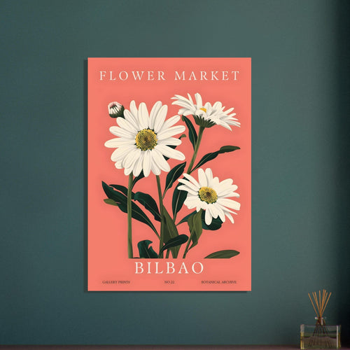 Artfulprints  Flower market - Bilbao   poster 70x100 cm - vtwonen shop