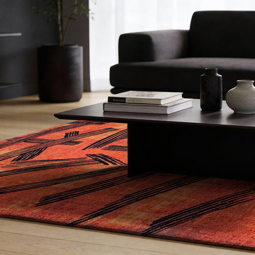 Ecorugs vloerkleed Ginger Chocolat - rood - 140x140cm