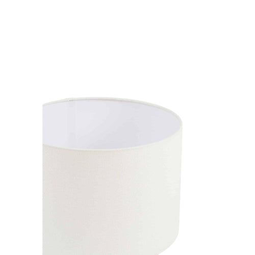 Light & Living lampenkap Linen - wit - Ø30cm
