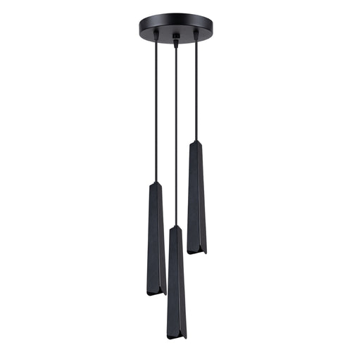 Sollux Lighting Hanglamp PRYSM 3P zwart - 19,5x19,5x120cm