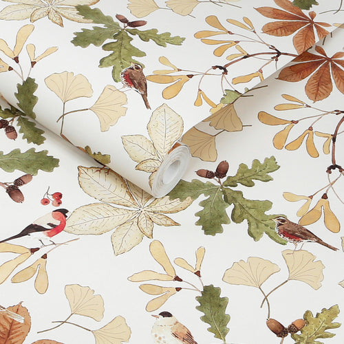 Sophie Allport Vliesbehang Kinderkamer - Orchard Birds Warm Sand