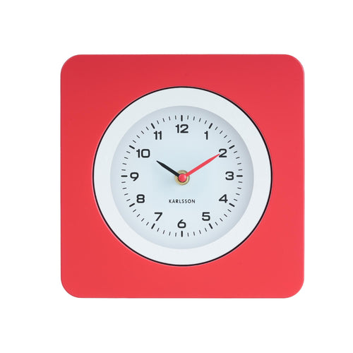 Karlsson wandklok New Vintage - rood - Ø22cm