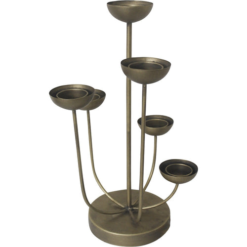 Lesli Living kaarshouder Mira - goud - 22,5x23,5x45,5cm