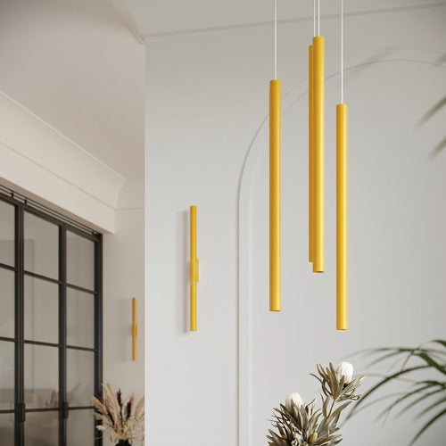 Sollux Lighting Hanglamp PASTELO 3P geel - 19,5x19,5x115cm