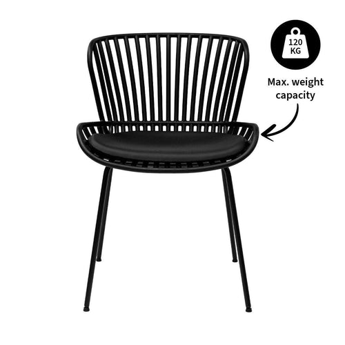 Kick tuinstoel Lot - Zwart