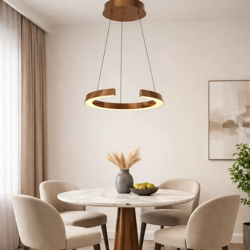 Freelight hanglamp Cavallo - 1 lichts - 50  x 180   cm - brons goud