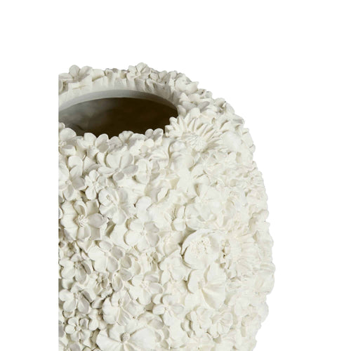 Light & Living vaas Violeta - wit - Ø27cm