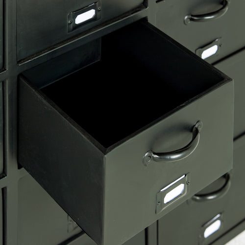 Giga Meubel Ladekast - Groen Metaal - 88x37x88cm