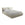 LaMiaSofa Bed met opbergruimte Milano - velours - grijs - 180x228x82