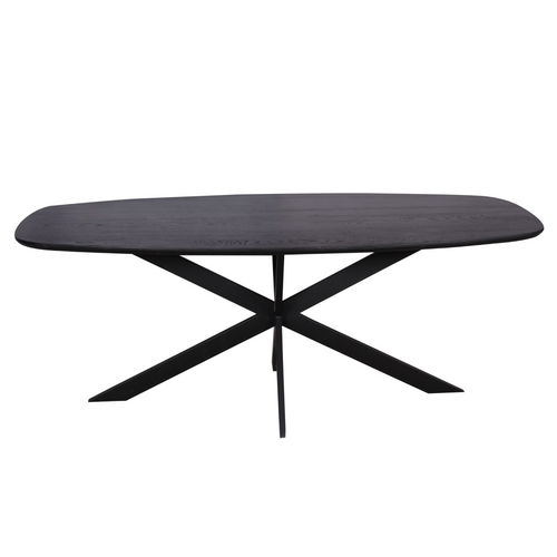 Starfurn  eettafel Ferris - zwart - 100x200x76cm - vtwonen shop