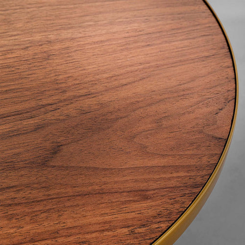 Kare Design Bijzettafel Cono Ø50cm walnoot