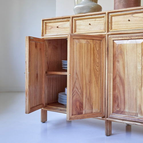 Tikamoon Buffet van mindihout 120 cm - Naturel - vtwonen shop